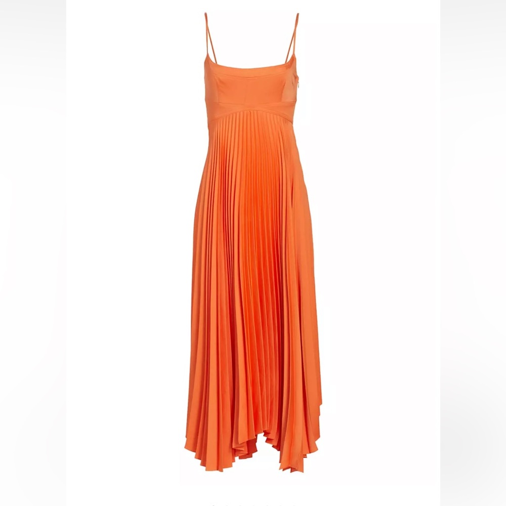ALC Hollie Satin Pleated Dress